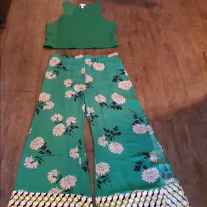 🌺Forever 21 green pant set🌺
